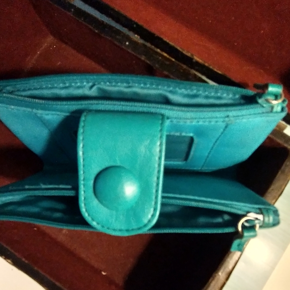 Turquoise Bifold Wallet - Picture 8 of 11